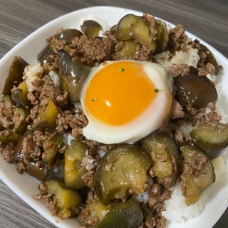 めちゃうま！ナスの肉みそ炒め丼⭐